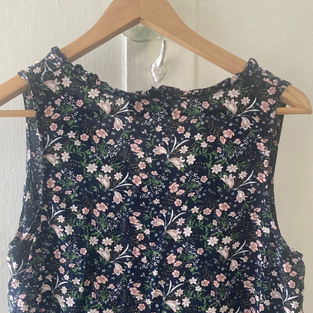Papillon Navy and Pink Floral Dress/Tunic - Picture 6 of 9